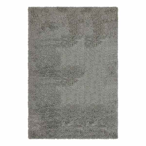 (C193) Kodiak Grey Shag Area Rug, 6x9