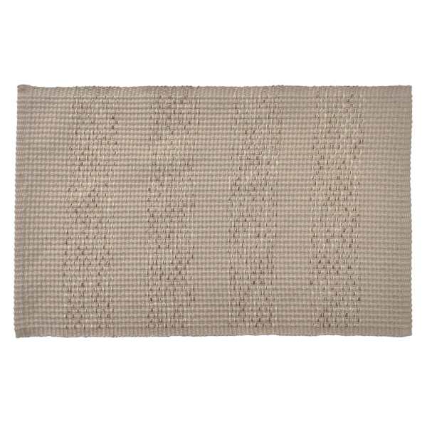 Set of 4 Natural Brown Textured Cotton Placemats, 18x12