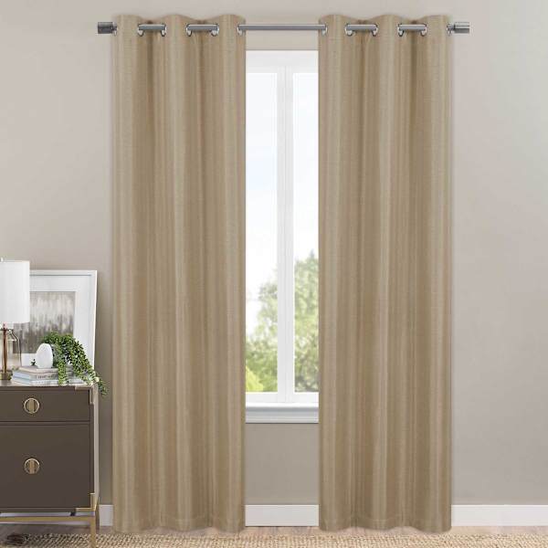 Honeybloom Sedgwick Taupe Blackout Curtain Panel, 84"