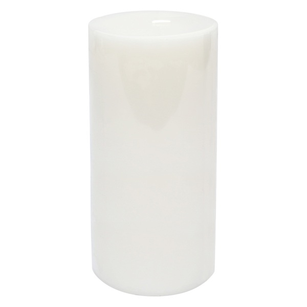 Willow Crossley White Unscented Pillar Candle, 3x6