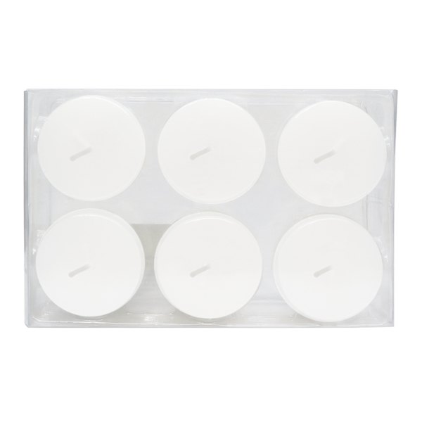 Willow Crossley 6-Pack White Unscented Votive Candles