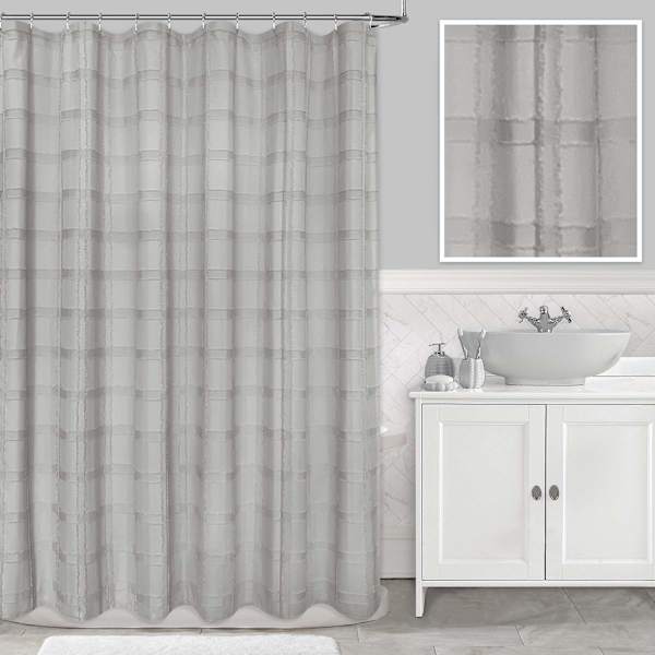 Grey Faison Textured Shower Curtain, 72"