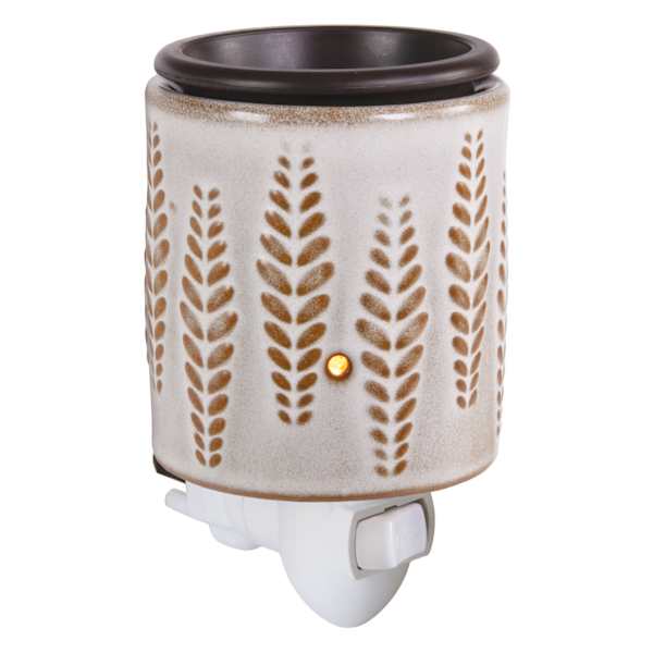 Wheat Ivory Flip Dish Plug-In Fragrance Wax Warmer
