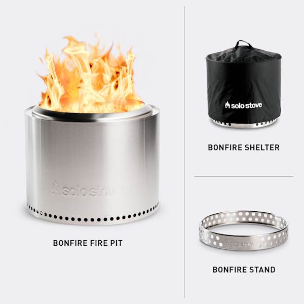 3-Piece Solo Stove with Stand & Cover | At Home
