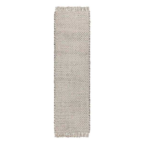 (B724) Ty Pennington Topher Neutral Flatweave Runner, 2x7