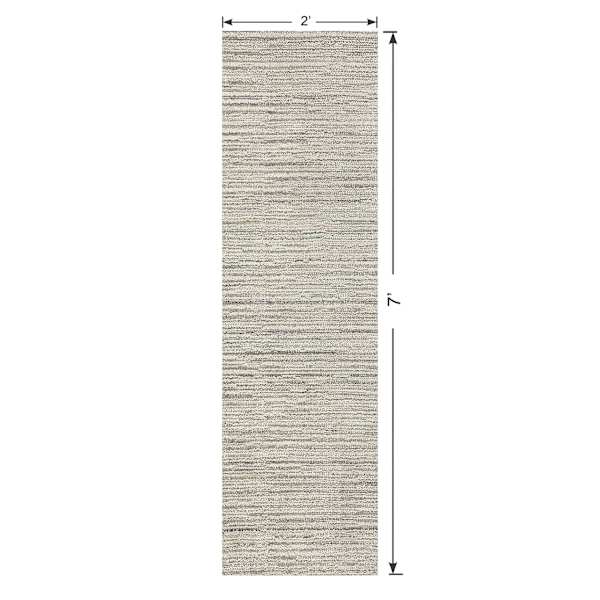 (A472) Honeybloom Burns Neutral Woven Runner, 2x7
