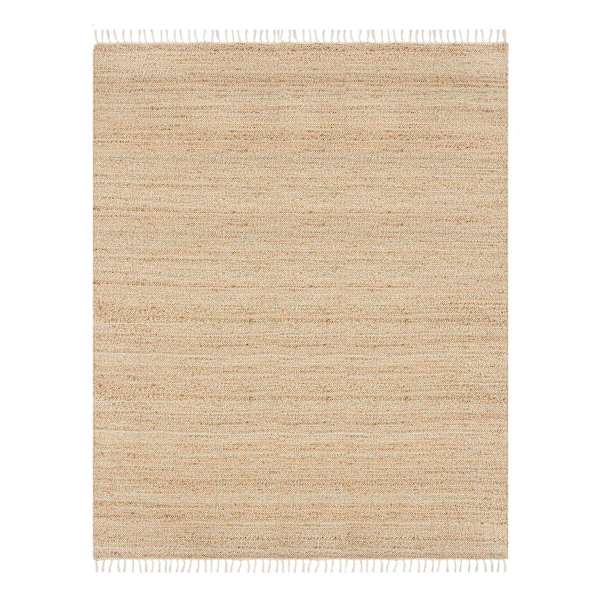 (B825) Honeybloom Lawrence Jute Fringe Area Rug, 8x10