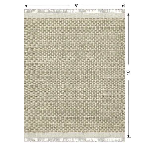 (B820) Honeybloom Dunstan Natural Tan Area Rug, 8x10