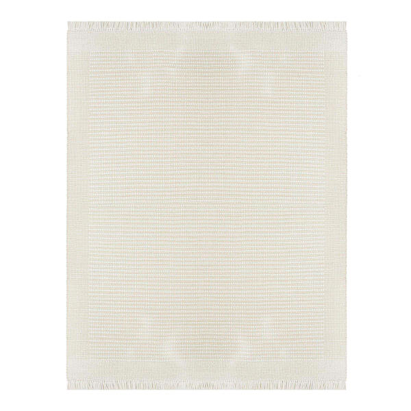 (B818) Honeybloom Newton Ivory Flatweave Area Rug, 8x10