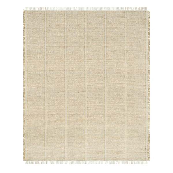 (D583) Honeybloom Mason Natural Fringe Area Rug, 8x10