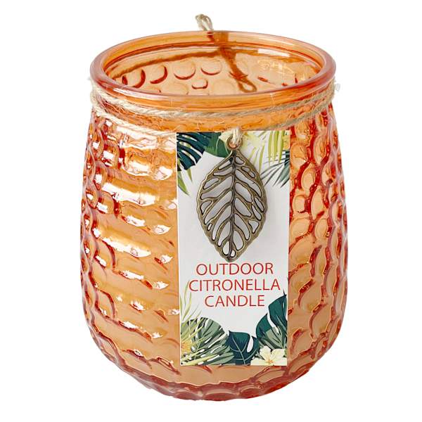 2-Wick Orange Citronella Jar Candle, 18oz