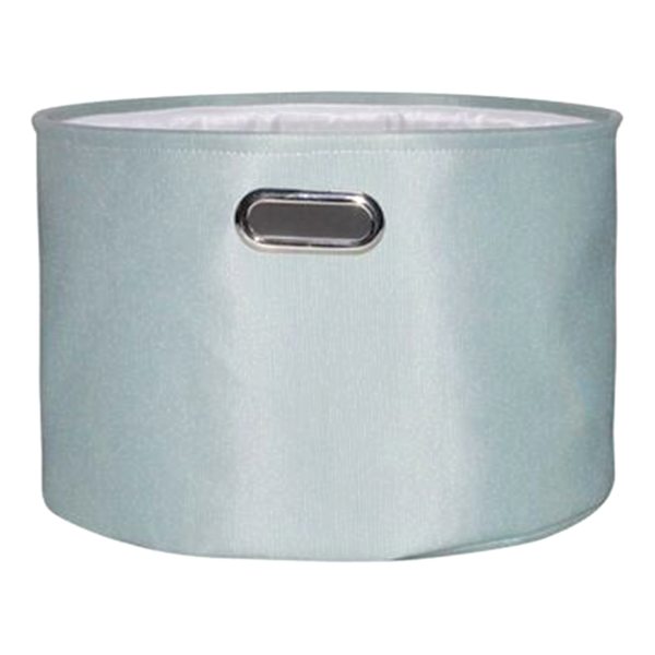 Green Round Fabric Storage Basket, Large