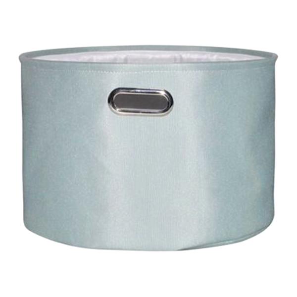 Green Round Fabric Storage Basket, Small