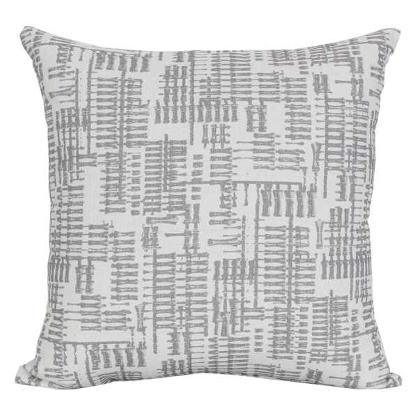 Found & Fable Grey Textured Square Outdoor Throw Pillow, 16"