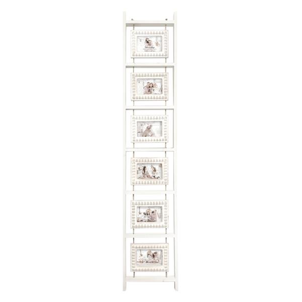White Collage Ladder Picture Frame, 12x63