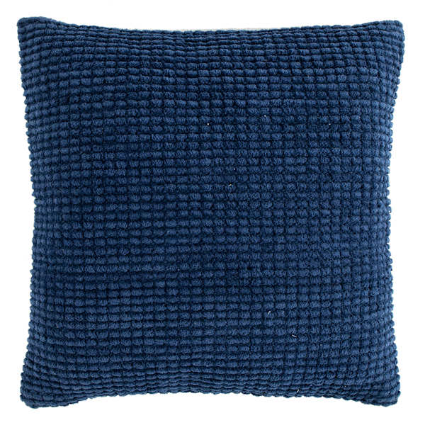 Ty Pennington Marcella Navy Chenille Throw Pillow, 18"