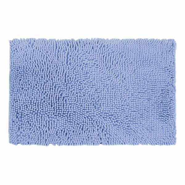 Tiny Dreamers Light Blue Noodle Bath Rug, 17x24