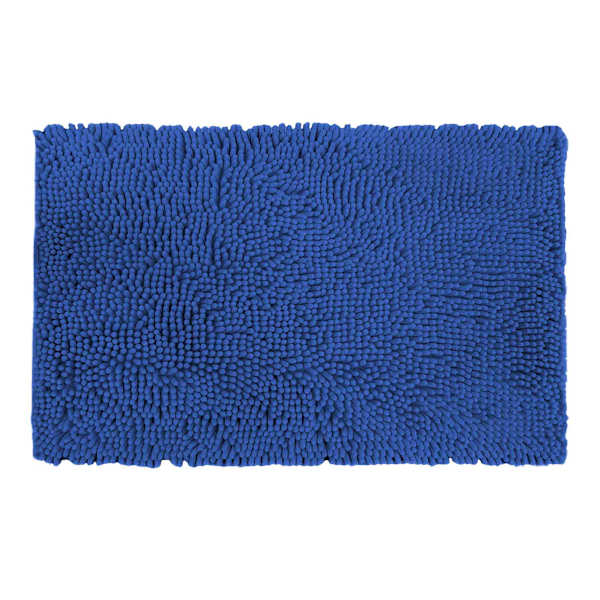Tiny Dreamers Blue Noodle Bath Rug, 17x24
