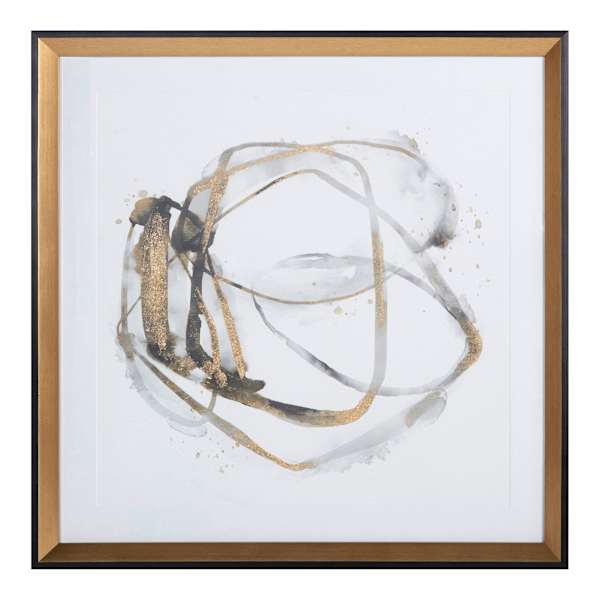 Crosby St. Glass Framed Abstract Print Wall Art, 26"