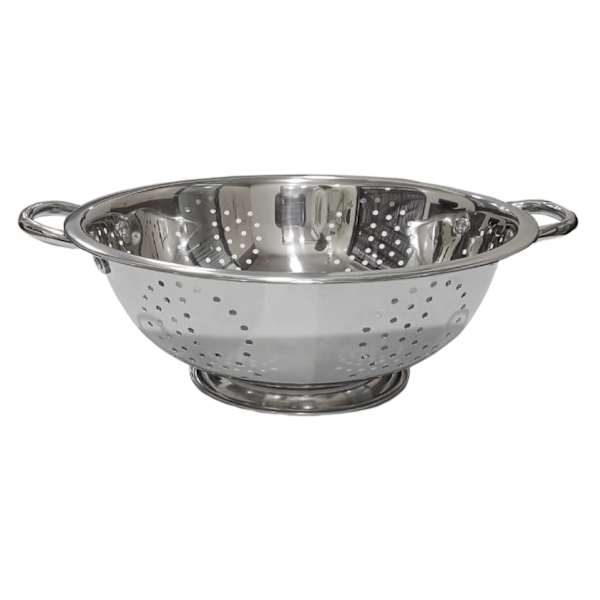 Silver Stainless Steel Colander, 5qt