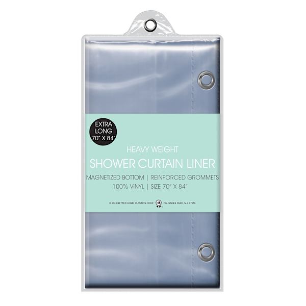 Clear Heavy Weight Shower Curtain Liner, 70x84