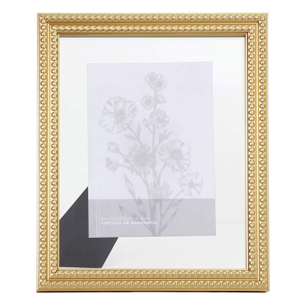 Gold Beaded Float Tabletop Picture Frame, 8x10