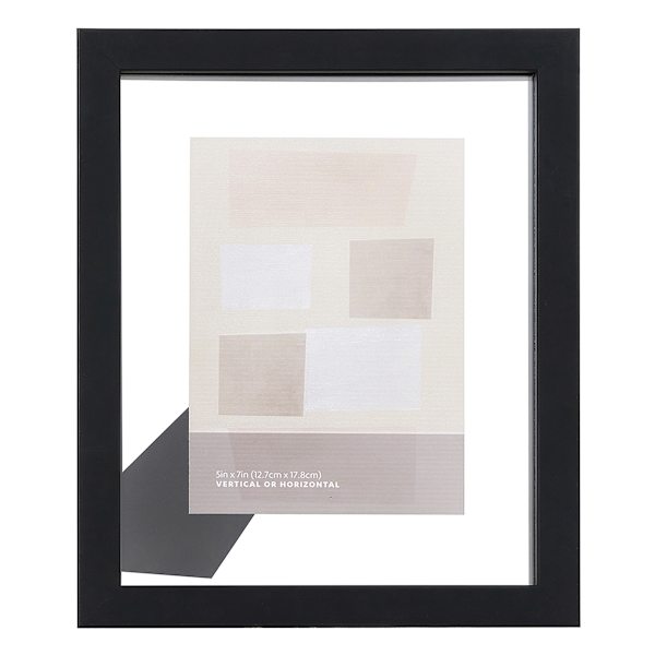 Black Tabletop Float Picture Frame, 8x10