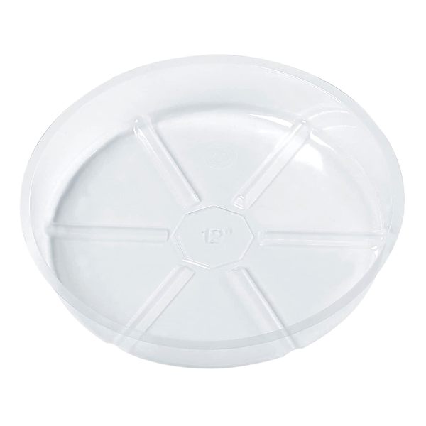 Round Clear Plant Saucer, Large