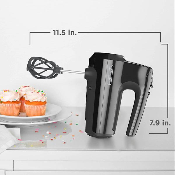 Black & Decker Helix 5-Speed Hand Mixer, Black