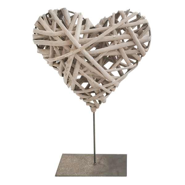 Natural Heart Table Decor, 15"