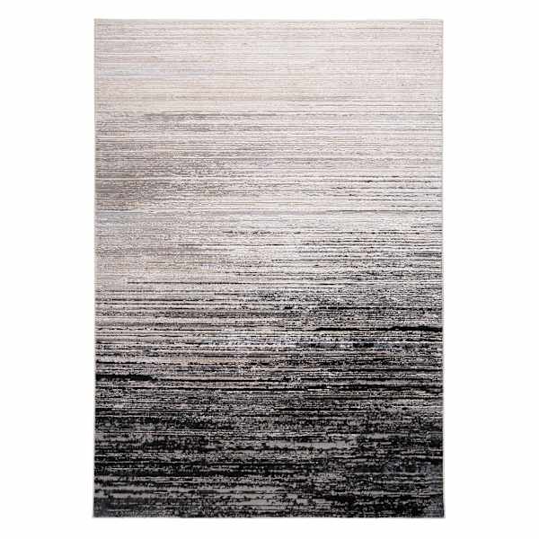 (A488) Avalis Grey & Black Ombre Accent Rug, 3x5