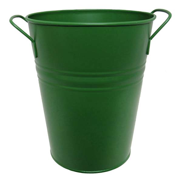 Willow Crossley Tall Green Metal Outdoor Planter, Extra Small