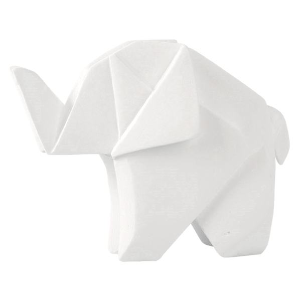 White Elephant Figurine, 6"