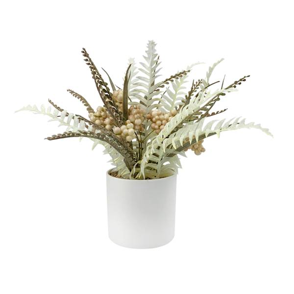 Fern in Melamine Pot, 10.5"