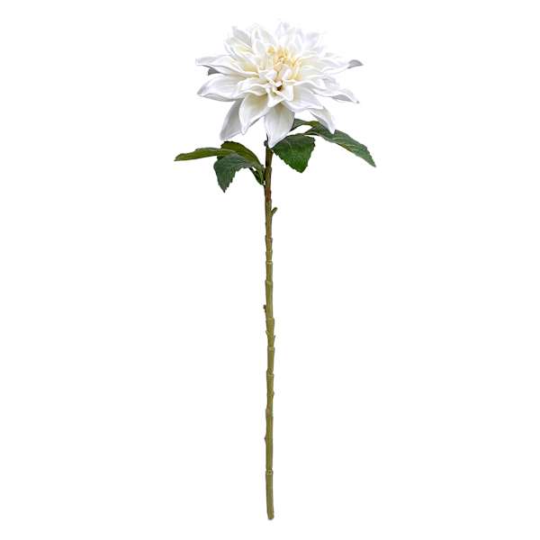 Willow Crossley White Dahlia Floral Stem, 24"