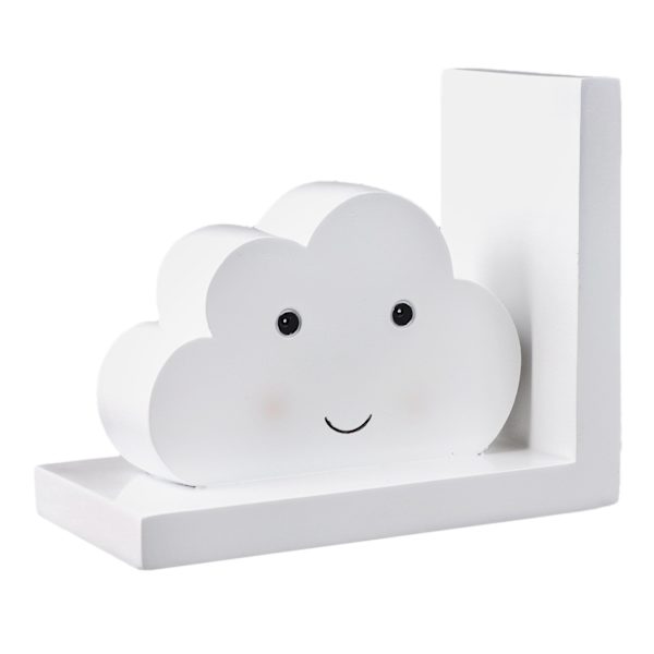 Tiny Dreamers White Cloud Bookend, 6x5