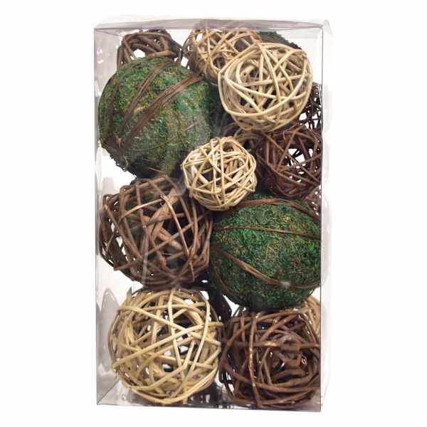 Green & Brown Mix Dried Filler Orbs
