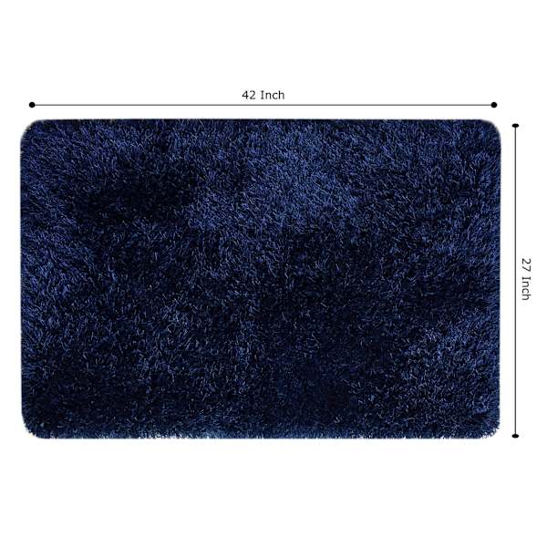 Eve Blue Shag Accent Rug, 27x42