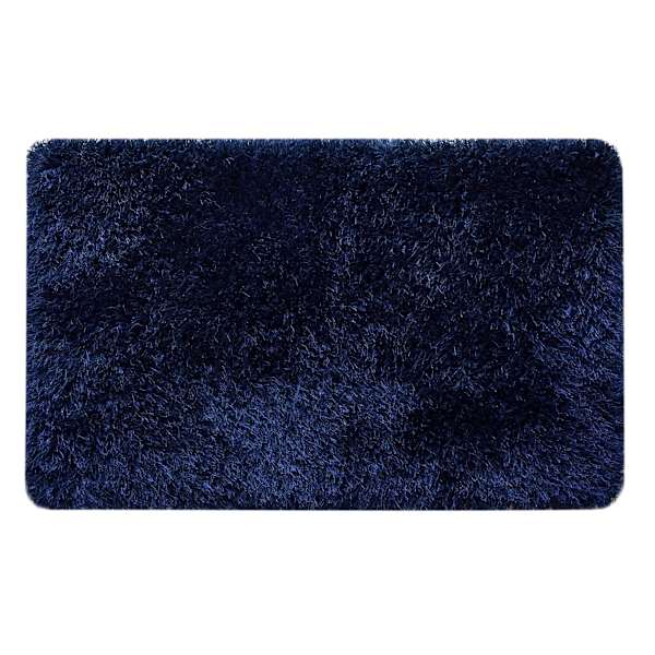 (C196) Eve Blue Shag Accent Rug, 3x5
