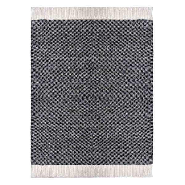 (A497) Crosby St. Grey Verve Knotted Woven Area Rug, 8x10