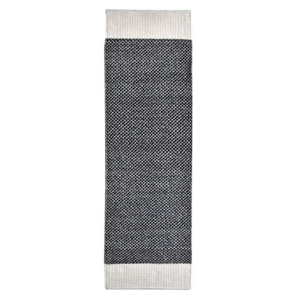 (A497) Crosby St. Grey Verve Knotted Woven Runner, 2x7