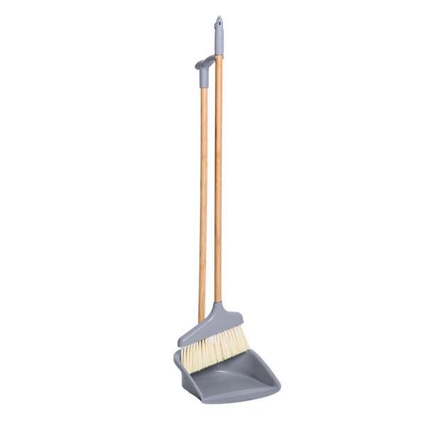 Premium Bamboo Wood Butler Lobby Set, Grey