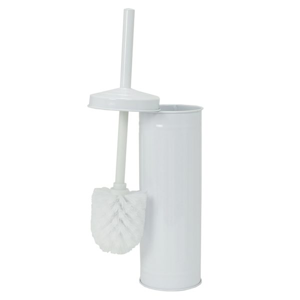 Retro White Metal Toilet Bowl Brush