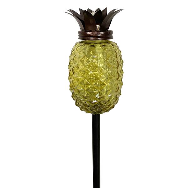 3-In-1 Pineapple Glass Garden Torch, 64"