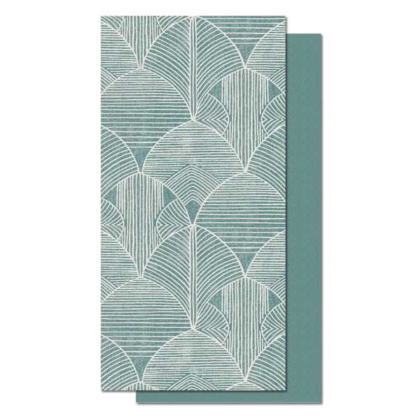 Found & Fable Set of 2 Ginkgo Print Kitchen Towels
