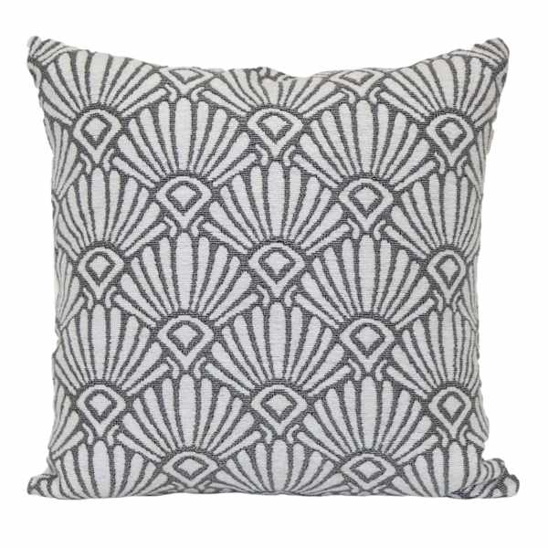 Found & Fable Woven Jacquard & Lurex Square Outdoor Throw Pillow, 18"