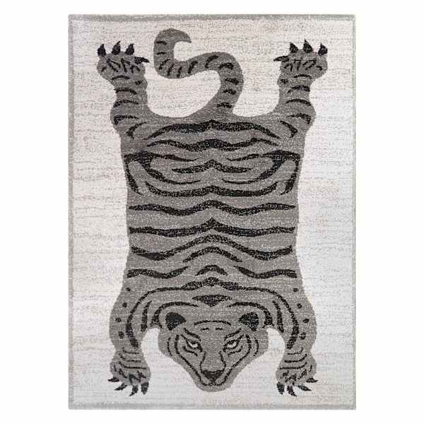 (B853) Found & Fable Elle Tiger Woven Area Rug, 8x10