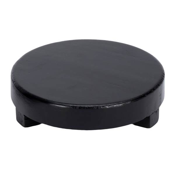 Black Wood Round Riser, 8"