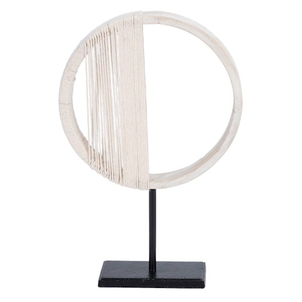 Round Wood Tabletop Decor, 15"
