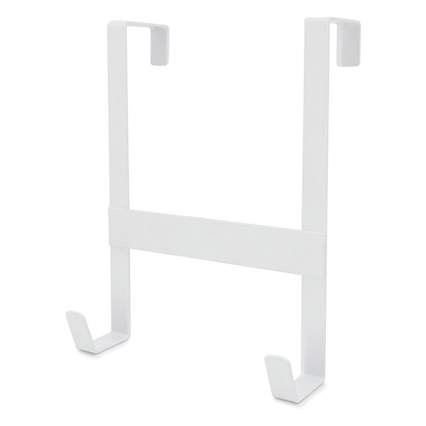 White Metal Over the Door Hook
